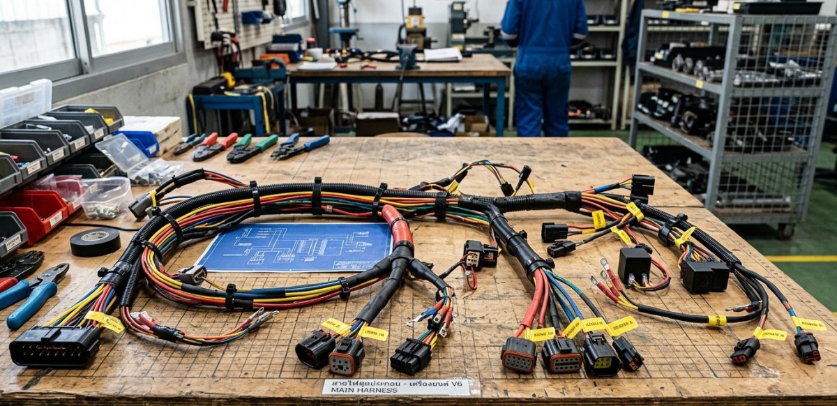 รับประกอบชุดสายไฟ OEM รับผลิตตามแบบตามสั่ง รับประกอบชุดสายไฟ OEM รับผลิตตามแบบตามสั่ง